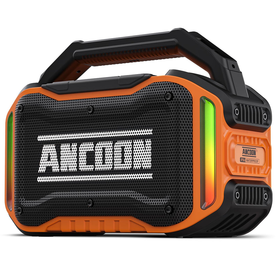 ANCOON Bluetooth speaker delivers powerful 80W peak sound for outdoors.