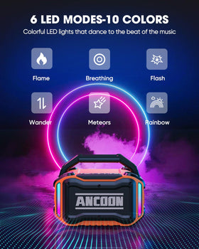 ANCOON speaker rugged build for garage and workshop durability.