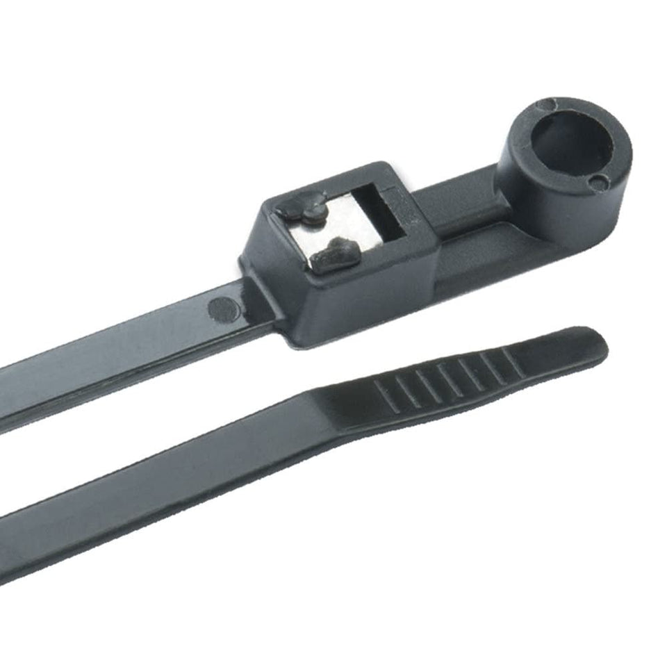 Ancor 199302 self cutting cable tie 8 inch black for quick, clean mounting and organized wiring