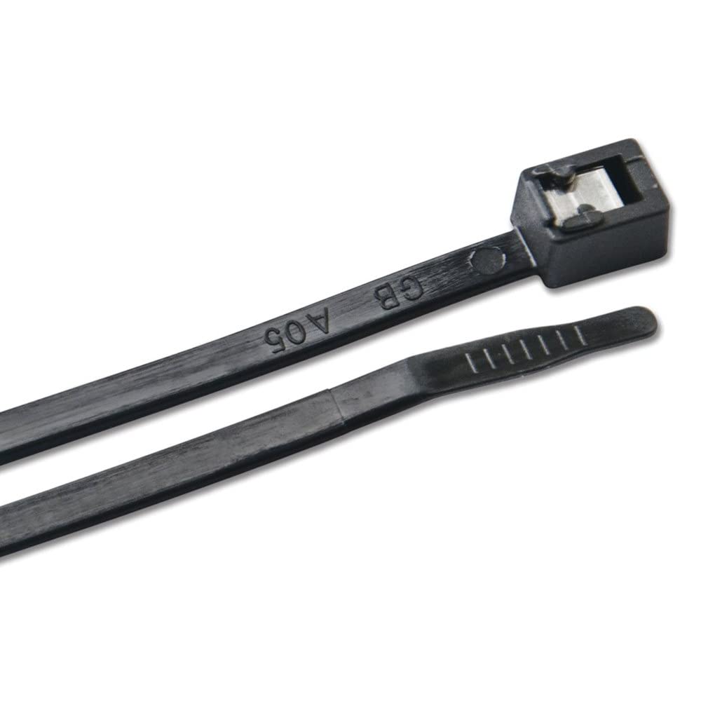 Ancor self-cutting cable ties front pack showing 8" ties and tidy, tool-free cut finish