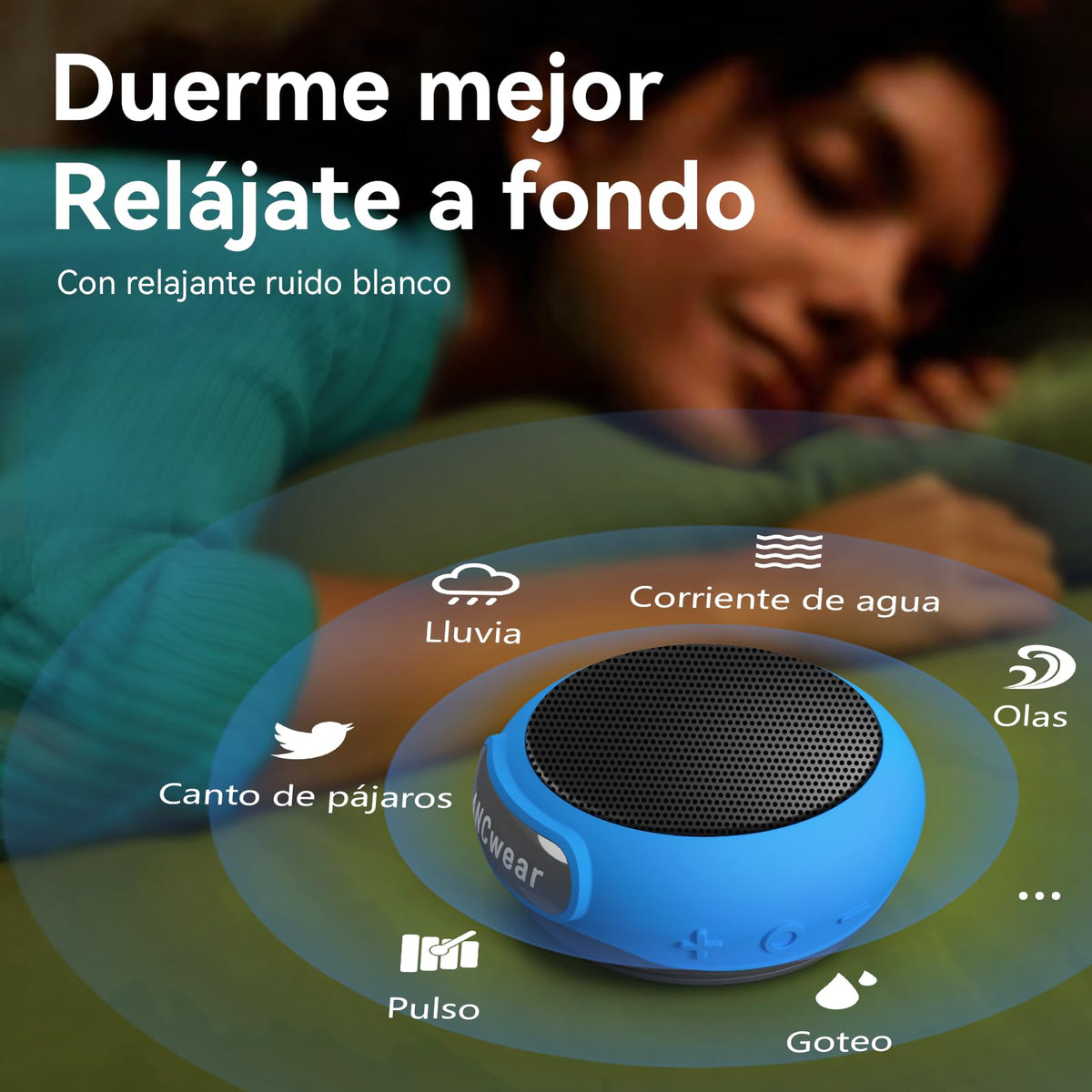 ANCwear 36mm driver delivers clear near-field audio for active use.