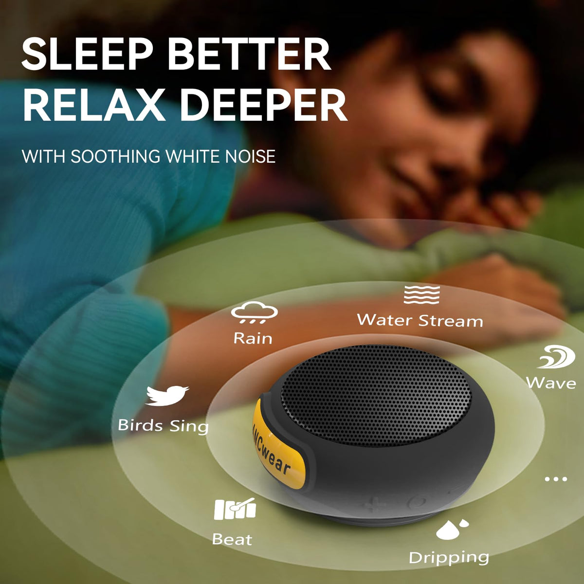 ANCwear 9.5 hours of playback on a single charge for long sessions.