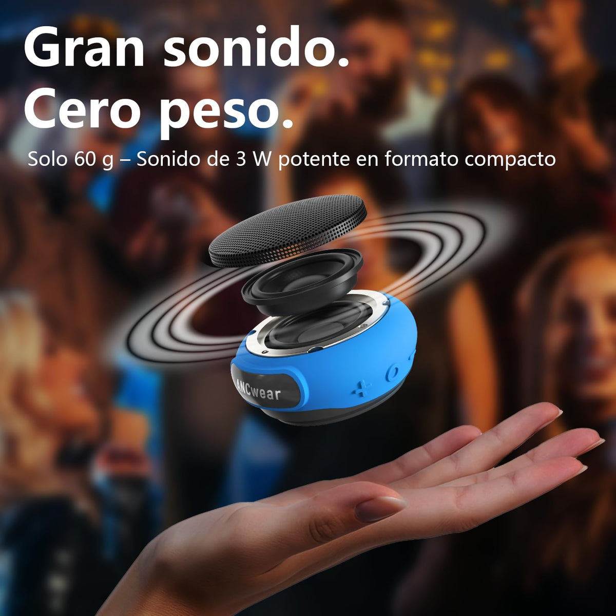 ANCwear Bluetooth 5.3 enables quick pairing and reliable range up to 10m.