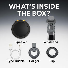 ANCwear built-in mic enables hands-free calls on the go.