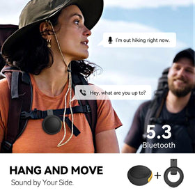 ANCwear versatile carry options with clip or hanger for gym, hiking, travel.