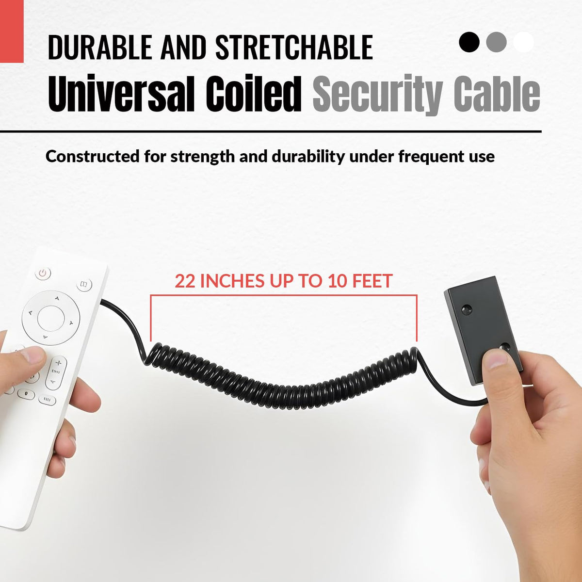 Anderic adhesive hook-and-loop and double-sided tape kit displayed, enabling secure mounting