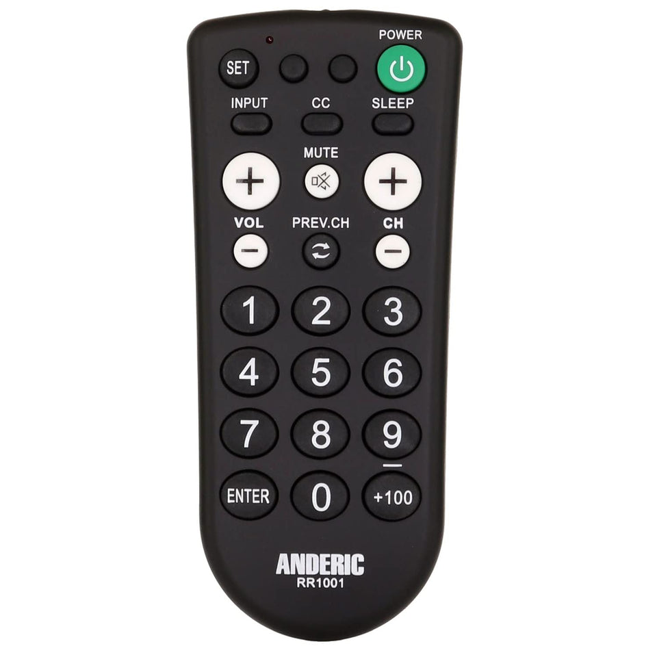 Anderic RR1001 front view showing simplified layout and easy guest control