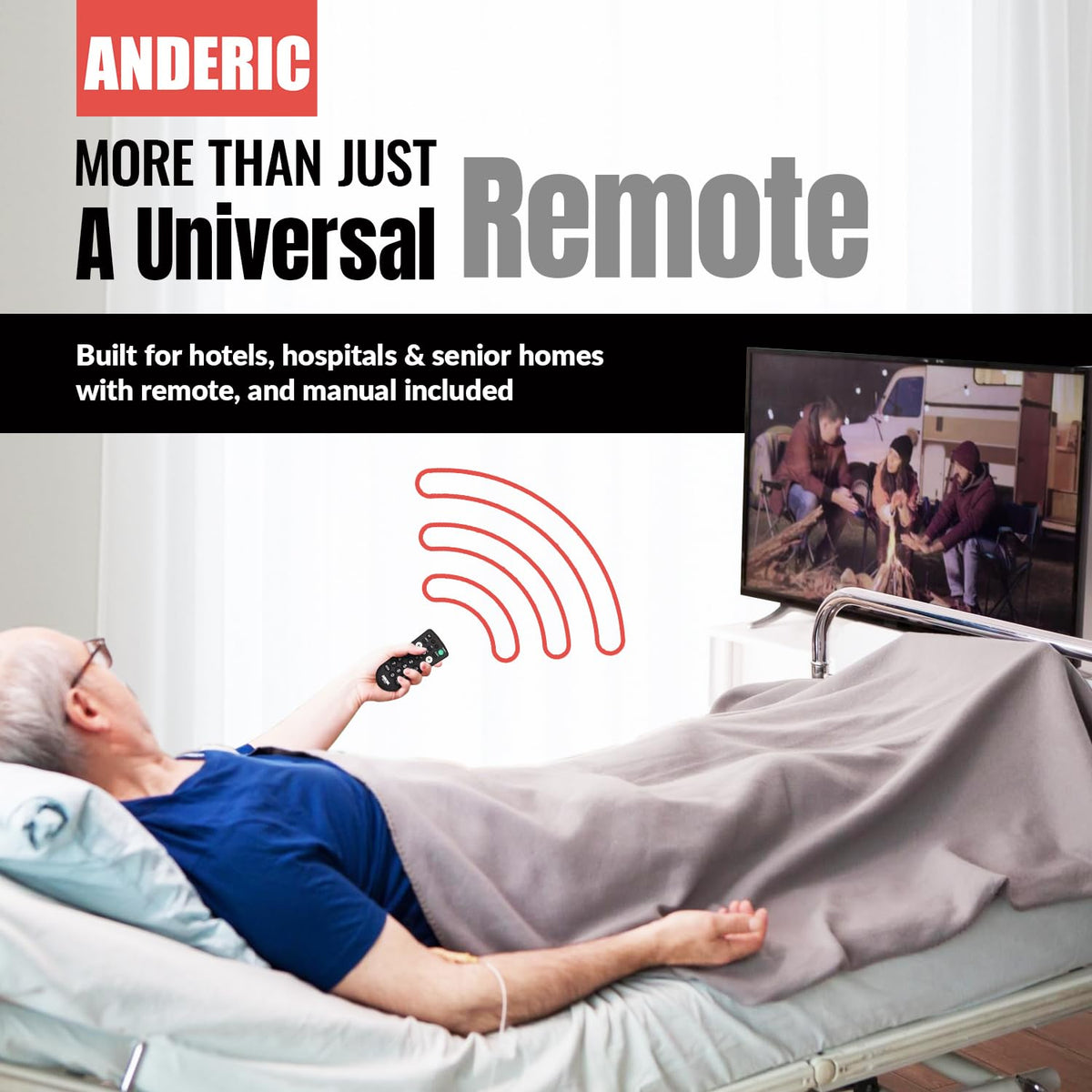 Anderic RR1001 held in hand to show compact size and ergonomic grip