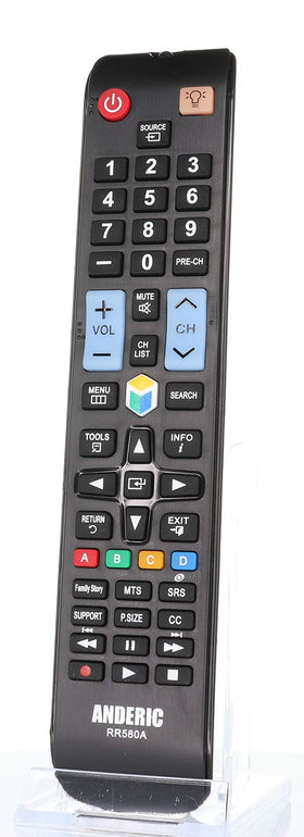 Anderic RR580A Samsung remote with a 1-year warranty