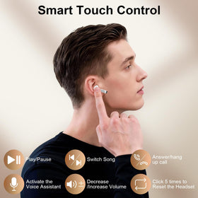 ANDHOT Pixel Earbuds up to 48 hours playback with USB C charging