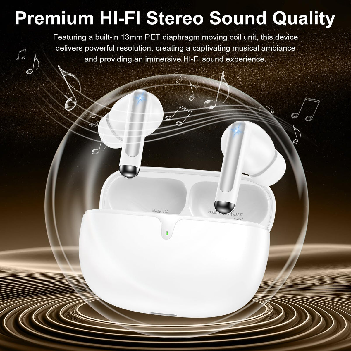 ANDHOT Pixel Earbuds clear call quality for conversations in busy environments