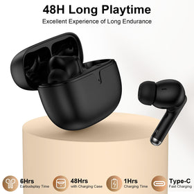 ANDHOT S65 case open beside smartphone showing instant one-step pairing convenience