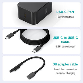 Andingker charger folded plug demonstrating compact travel-ready size and easy storage benefit