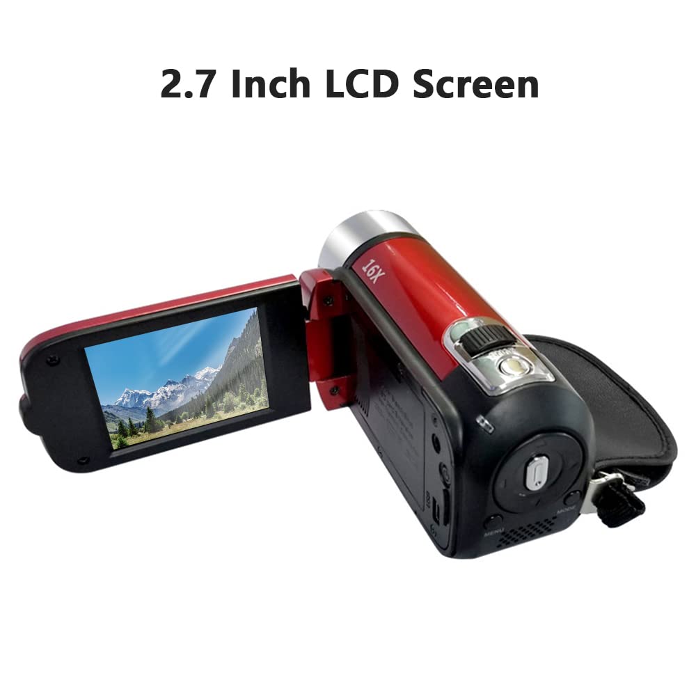 Andoer portable DV camcorder built-in microphone and speaker for on-camera audio