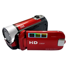 Andoer portable DV camcorder front view, compact design for travel filming