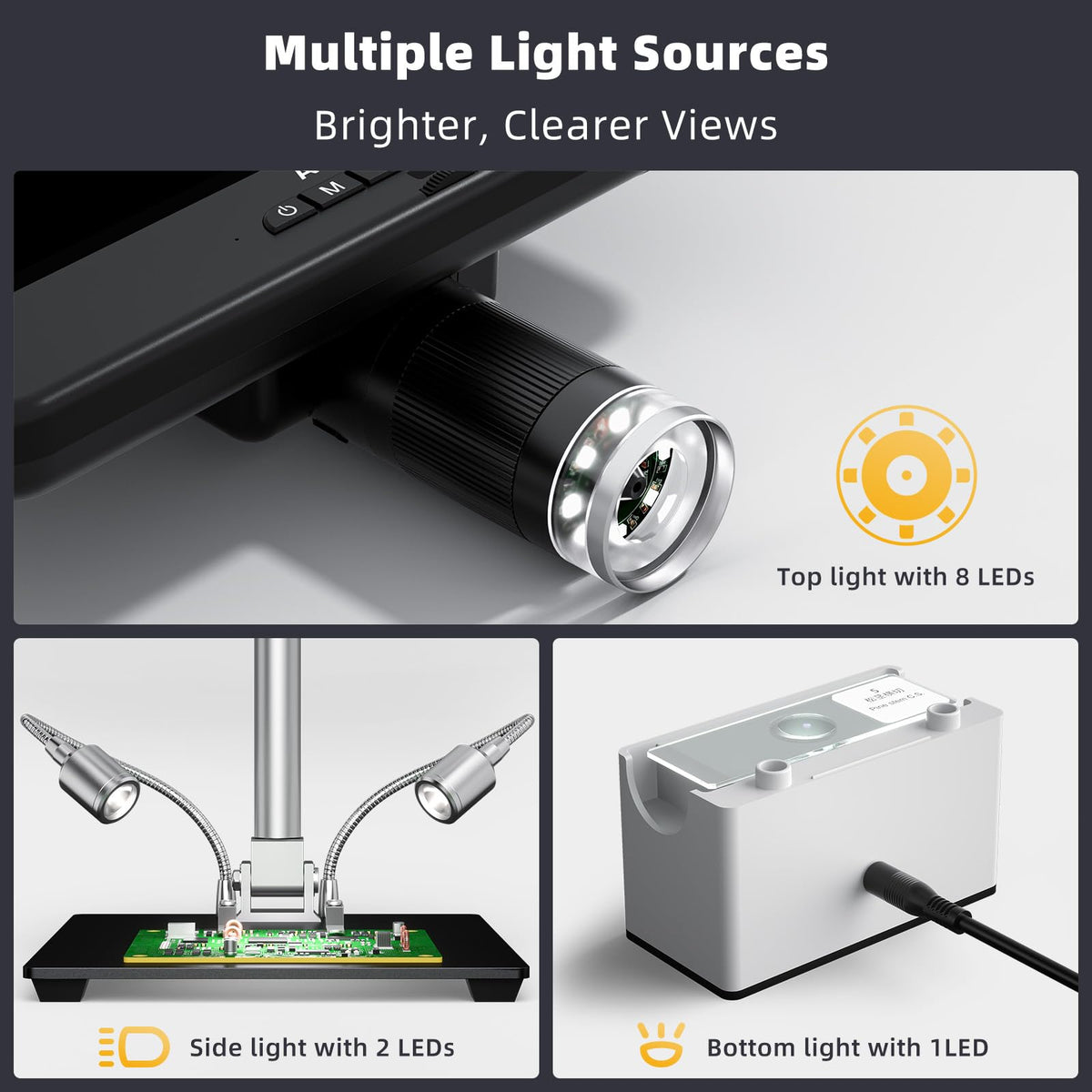 Andonstar 13in working distance supports larger objects