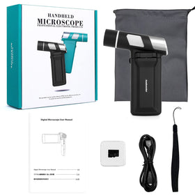 Andonstar AD203 includes complete accessory kit for travel.