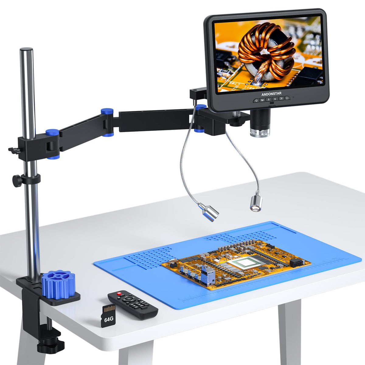 Andonstar AD208S-FA 4K HDMI output provides crisp real-time viewing for precise inspection.