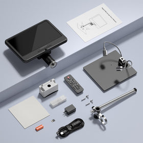 Andonstar AD210 triple-LED lighting adapts to coins, soldering, and slides.