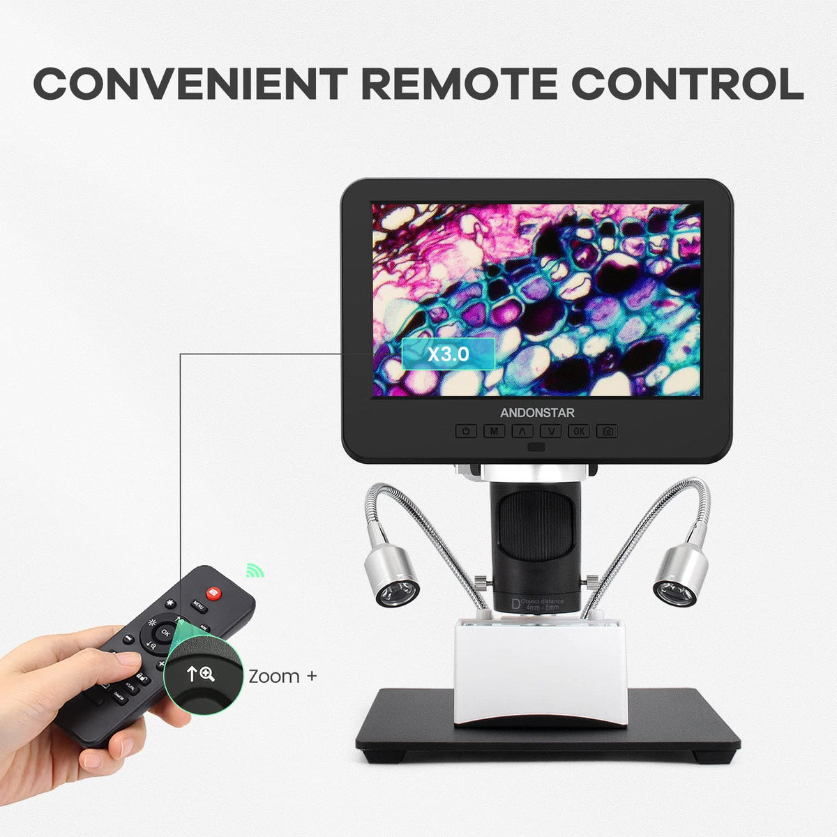 Andonstar AD246S-M included accessories for quick setup and use