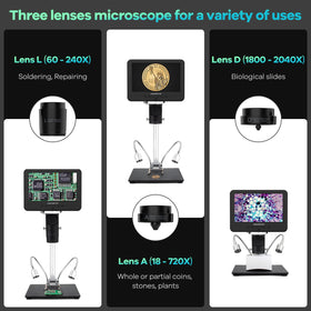 Andonstar AD246S-M lens D observation of biological slides for detailed sample study