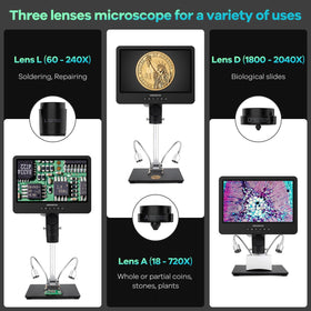 Andonstar AD249S-M coin observation view for detailed numismatic inspection.