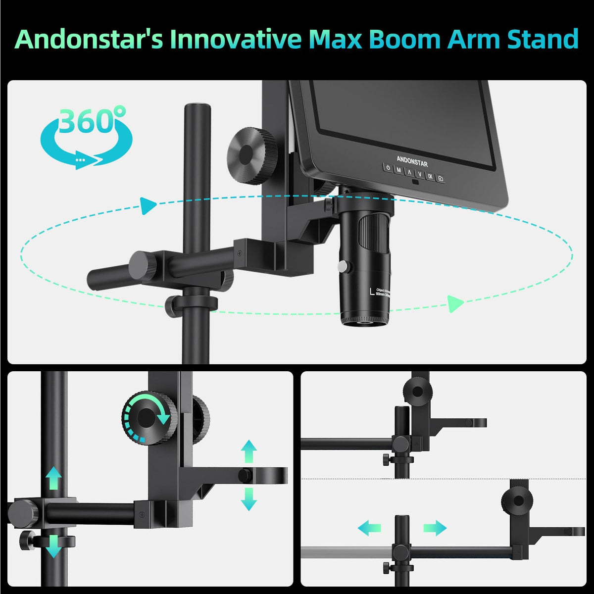 Andonstar AD249S-Max adjustable LED lights for optimal brightness