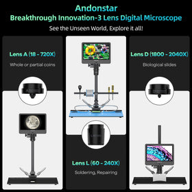 Andonstar AD249S-Max UHD 2160p clarity for precise solder joints