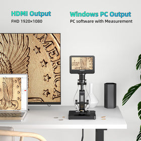 Andonstar AD266S HDMI output enables display on large screens.