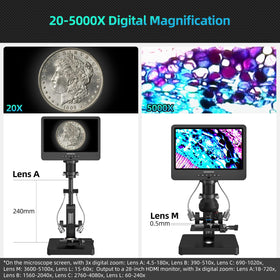 Andonstar AD269S remote control operation for convenient distant adjustments.