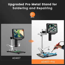 Andonstar AD407 Pro HDMI output enables dual-screen viewing for efficient work