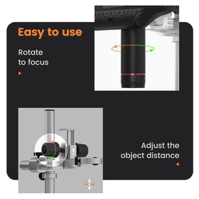 Andonstar AD407 Pro wireless remote for easy image capture and zoom