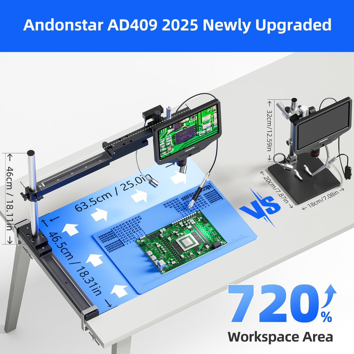 Andonstar AD409 SA 10.1-inch IPS screen for crisp, eye-friendly viewing