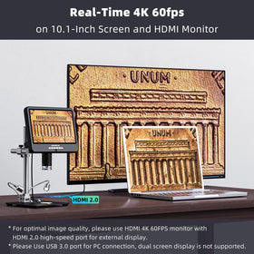 Andonstar HDMI and PC outputs simplify sharing and editing recordings.