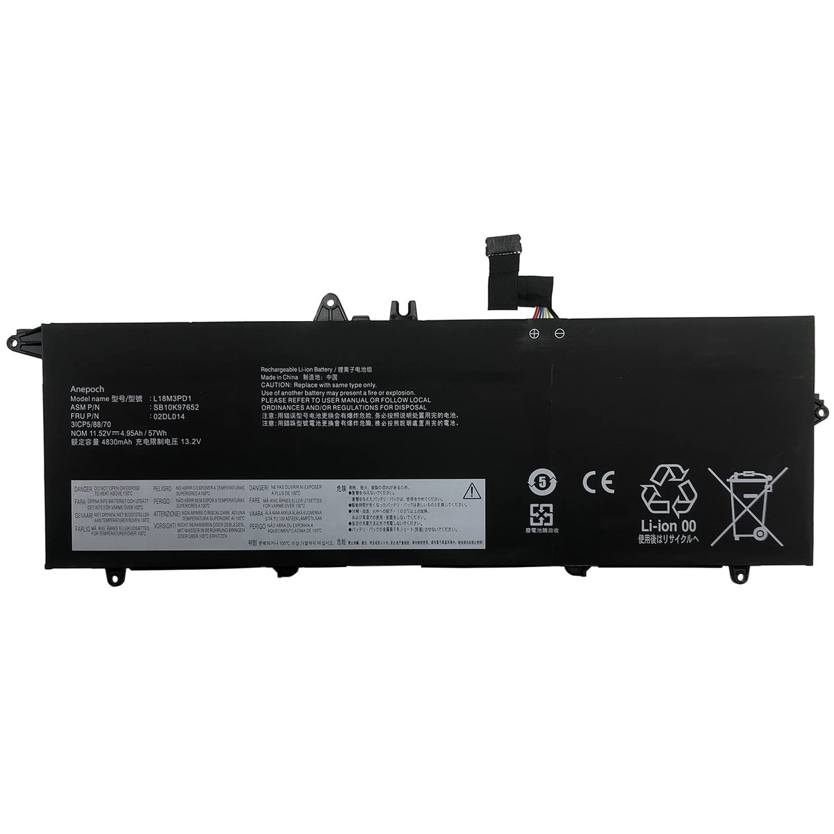Anepoch battery powering laptop in café for extended mobile productivity benefit