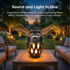 ANERIMST close-up of LED flame effect creating warm ambient light