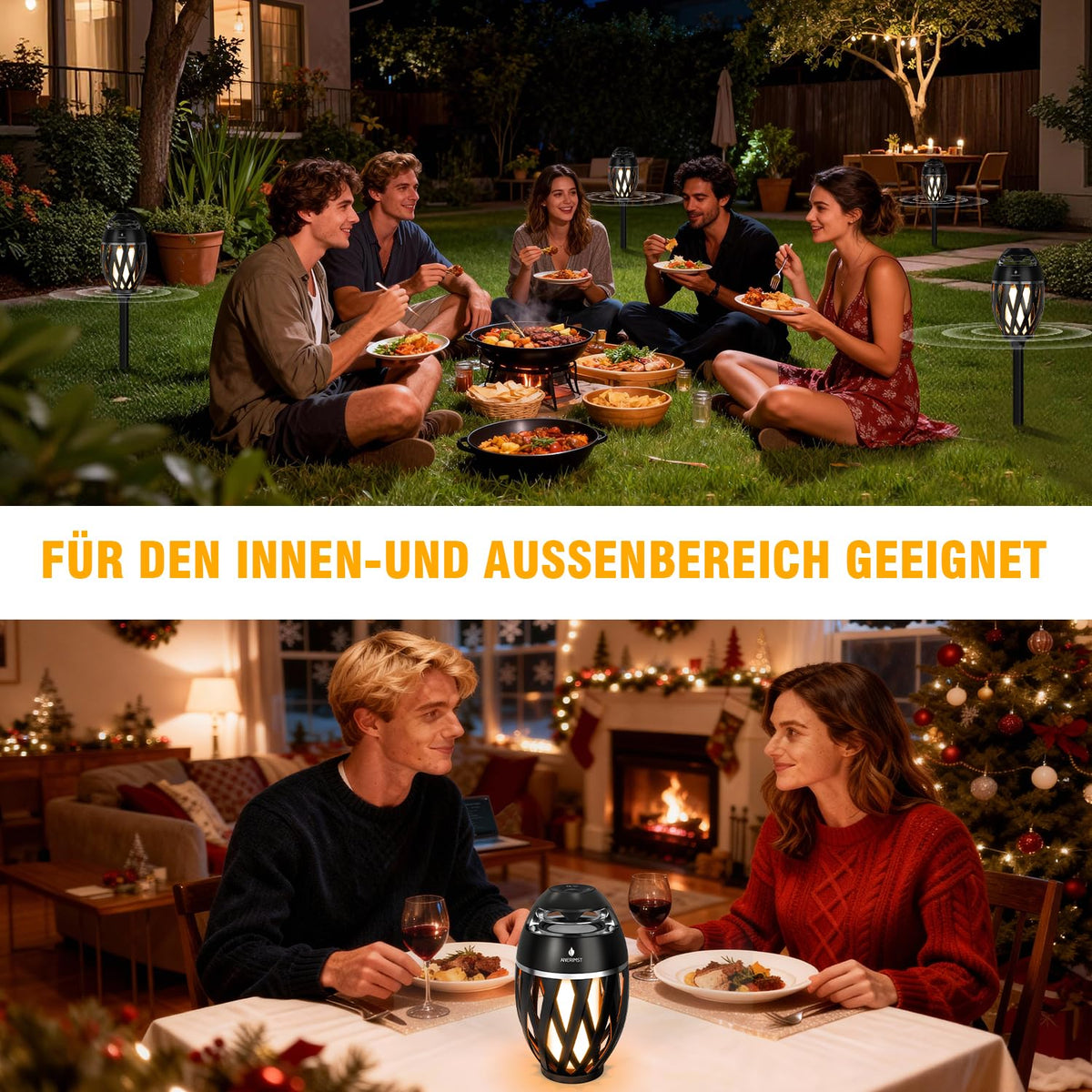 ANERIMST gift-ready LED speaker for men with tech-loving friends.