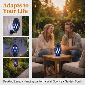 ANERIMST two speakers paired outdoors, expanded 360° sound coverage benefit