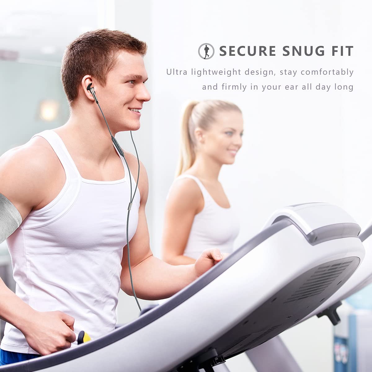 ANFLOWE ES850 half-in-ear design delivers lightweight comfort during training.