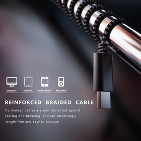 ANFLOWE ES850 tangle-free braided cable resists knots during exercise.