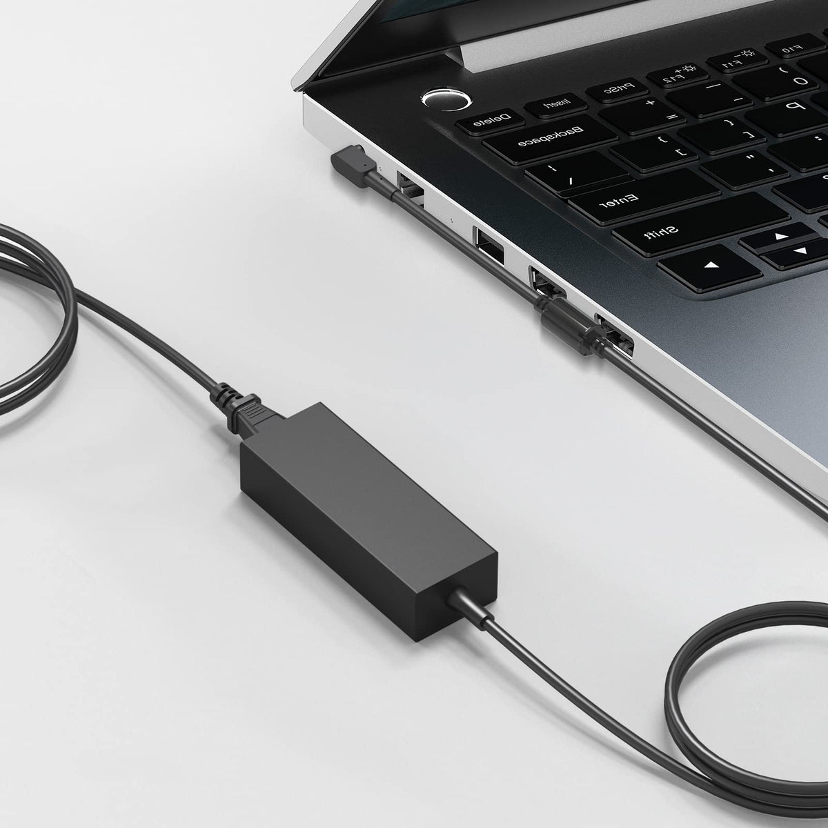 ANFRLE 45W charger angle shot with plug, travel-ready and compact.