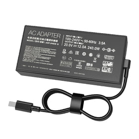 ANFRLE 240W adapter front view showing compact brick and benefit fast reliable power