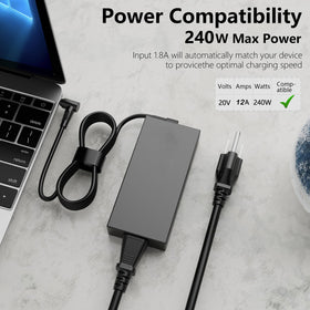 ANFRLE size scale next to laptop showing compact footprint and easy portability
