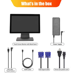 ANGEL POS 17.3-inch monitor flat, seamless surface simplifies cleaning and maintenance.