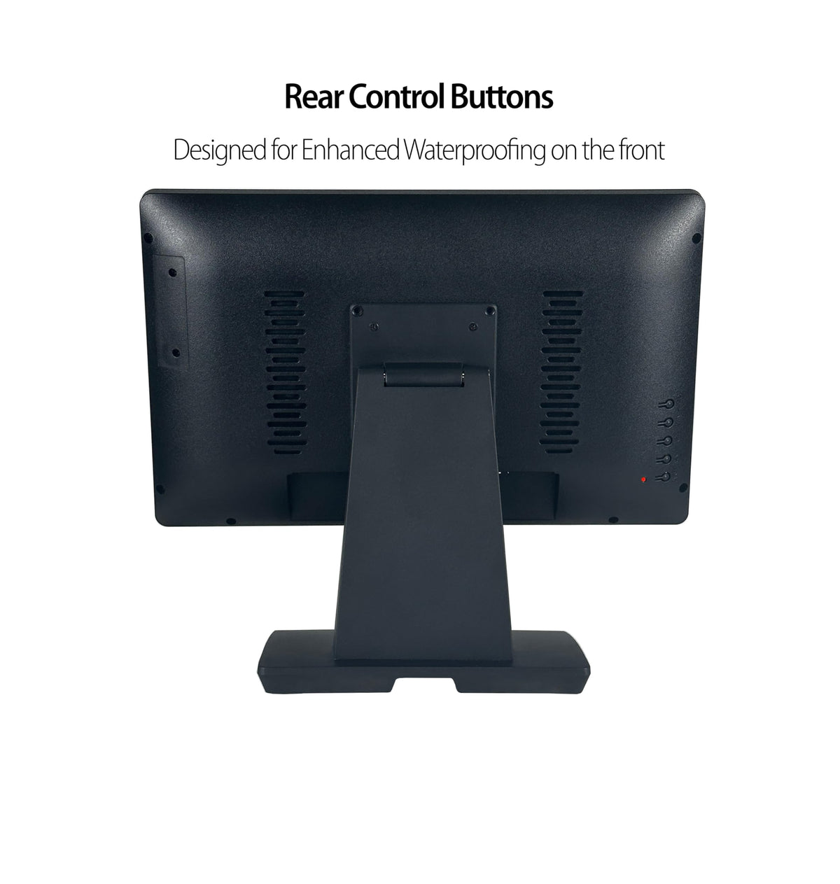 ANGEL POS 17.3-inch monitor touch interaction demonstrates responsive 10-point input.