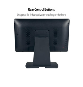 ANGEL POS 17.3-inch monitor touch interaction demonstrates responsive 10-point input.