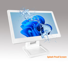 Close-up of Angel POS metal stand illustrating stability for busy environments