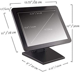 ANGEL POS metal stand close-up highlights stable support in busy environments.