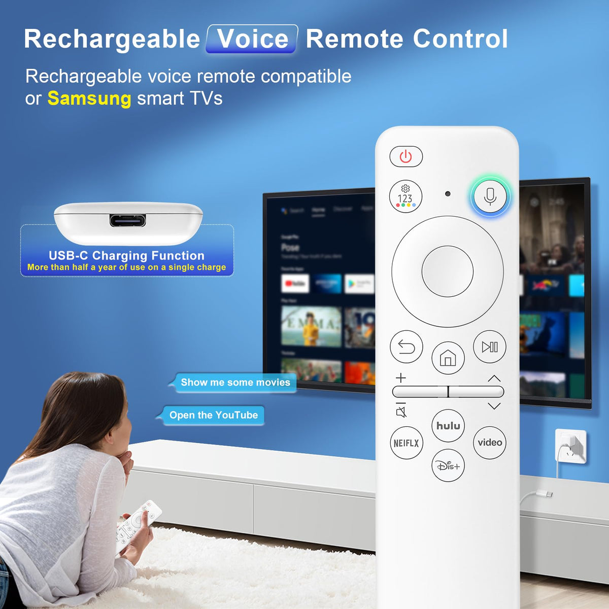 Angrox remote in hand to show size and comfortable ergonomic grip