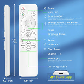 Angrox remote on couch lifestyle shot showing recharge convenience at home